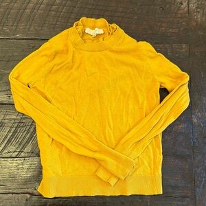 LOFT Golden Cowl Neck Sweater